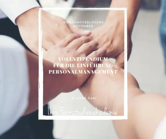 Bild: Vollstipendium im Personalmanagement gewinnen