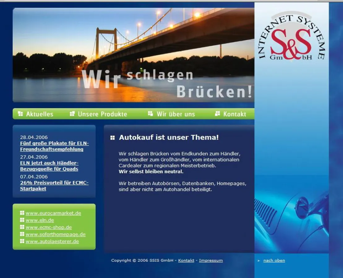 Erste eigene Homepage nach 9 Jahren Internet-Business