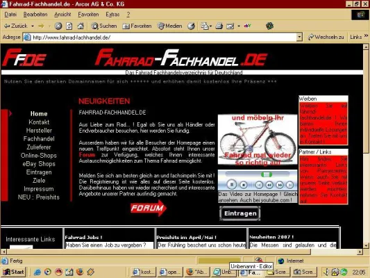 Bild: Fahrrad-Fachhandel.de absofort mit eigenem Forum