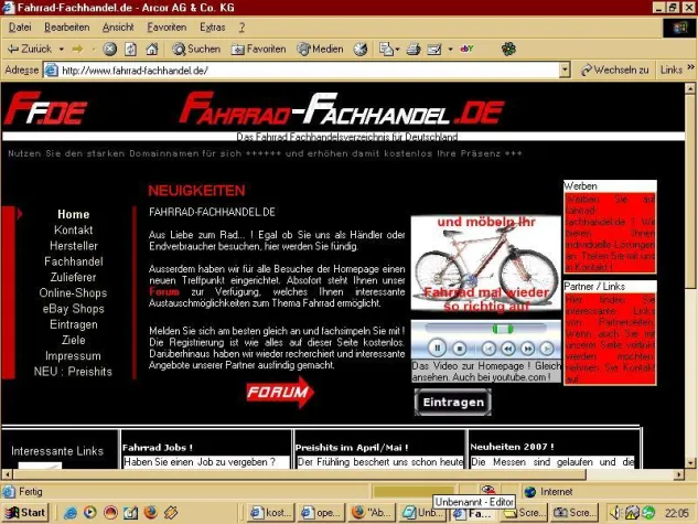 Bild: Fahrrad-Fachhandel.de absofort mit eigenem Forum