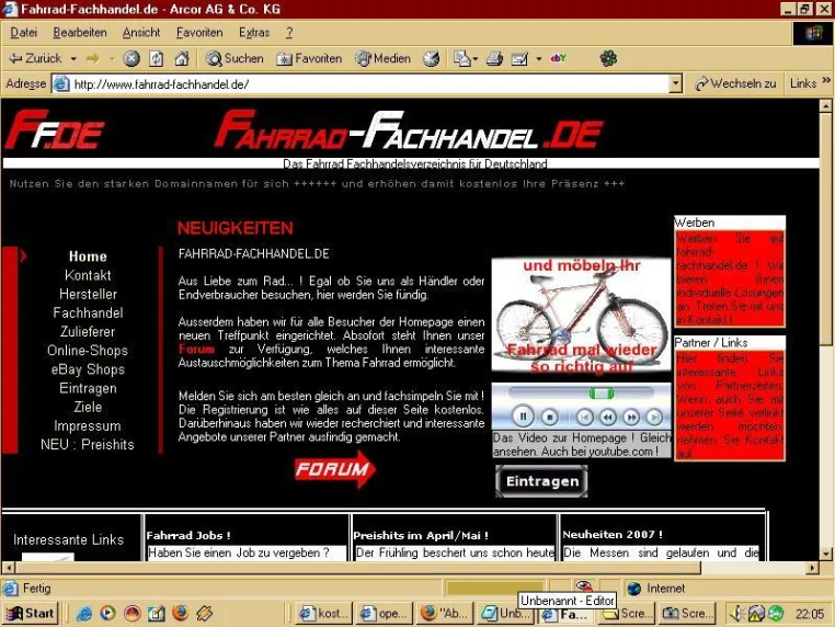 Bild: Fahrrad-Fachhandel.de absofort mit eigenem Forum