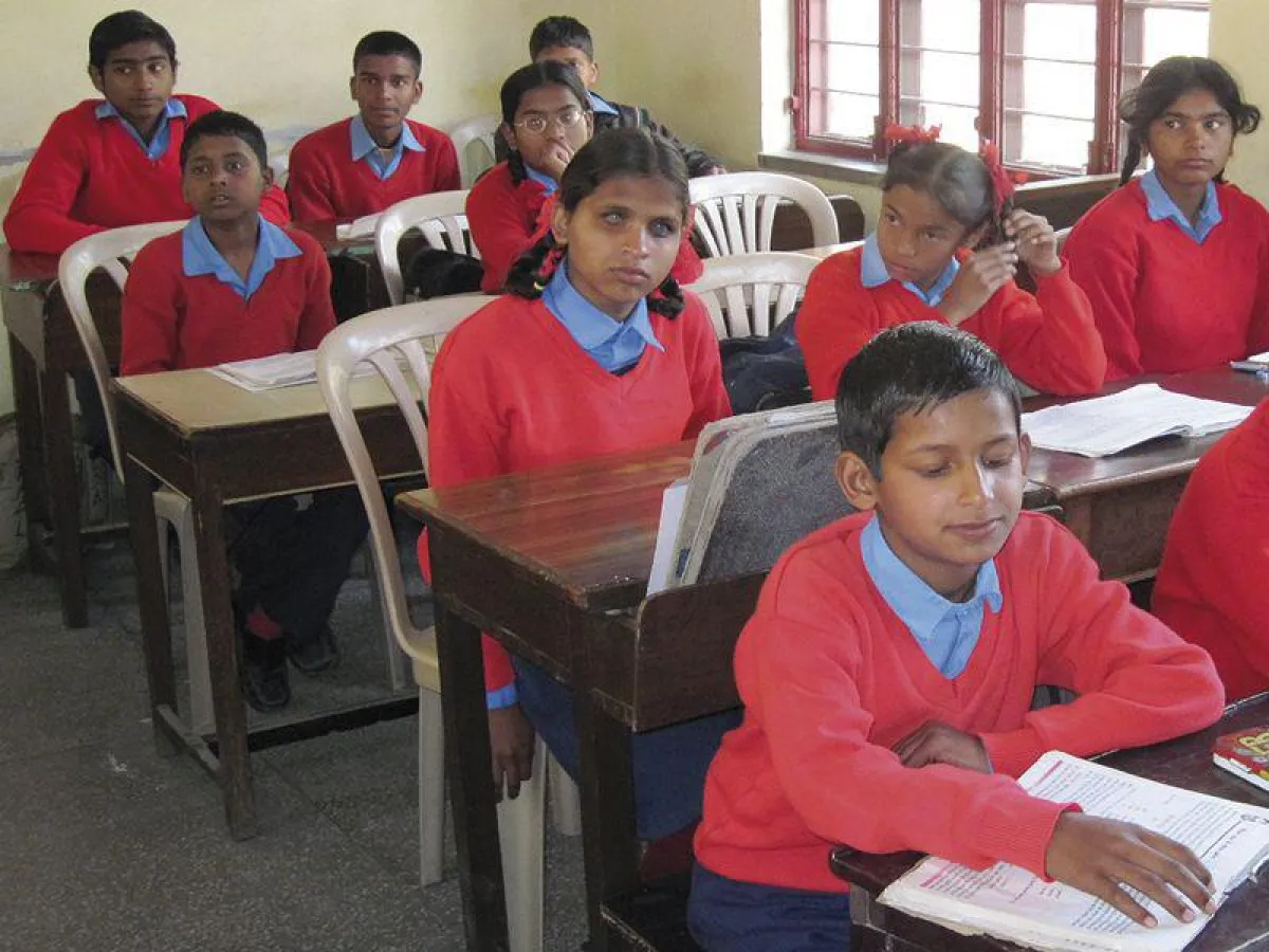 Klasse einer Blindenschule in Indien / Foto: Weltbibelhilfe