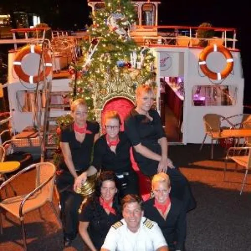 Bild: Firmen-Weihnachtsfeiern auf einem historischen Schiff der Reederei Wolff