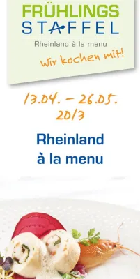 Bild: Rheinland à la menu: Frühlingsstaffel 2013 bietet Gourmetküche für jedermann
