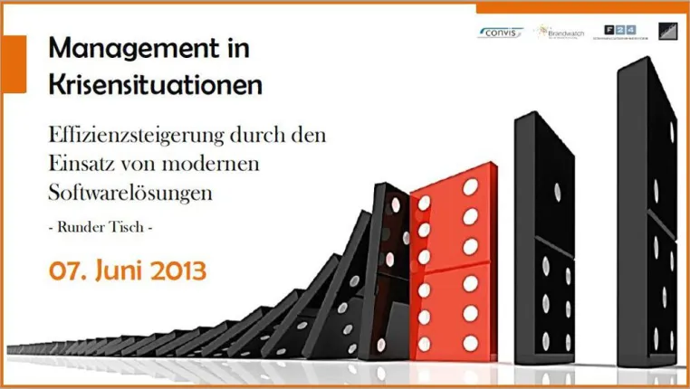 Bild: Einladung Runder Tisch "Management in Krisensituationen - Effizienzsteigerung durch moderne Softwarelösungen?"