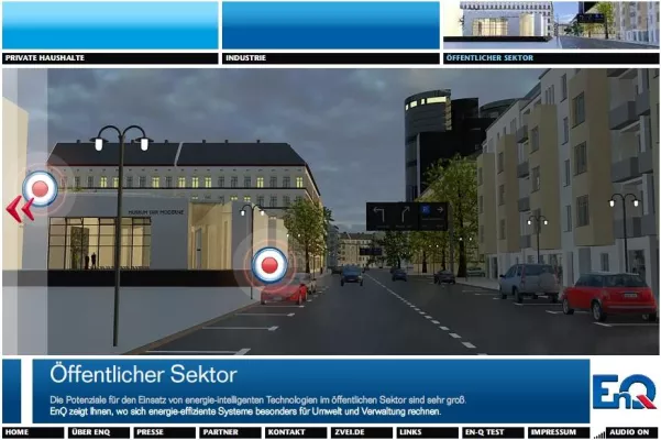 Bild: Eine energie-intelligente Stadt in 3D