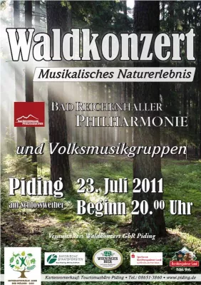Bild: Wildschütz trifft Freischütz - Bad Reichenhaller Philharmonie und Volksmusik bei 1. Pidinger Waldkonzert