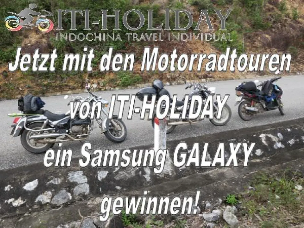 Motorradtouren Vietnam - gewinne ein Samsung GALAXY