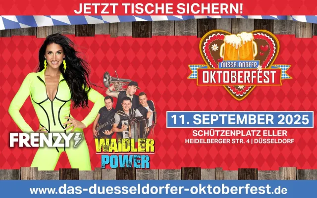 Bild: Düsseldorfer Oktoberfest: Jetzt Tickets fürs Wiesn-Warm-Up 2025 abstauben
