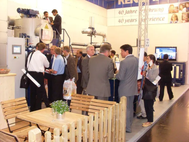 Bild: Erfolg auf der drupa 2008 mit Waschraum und Wassermühle