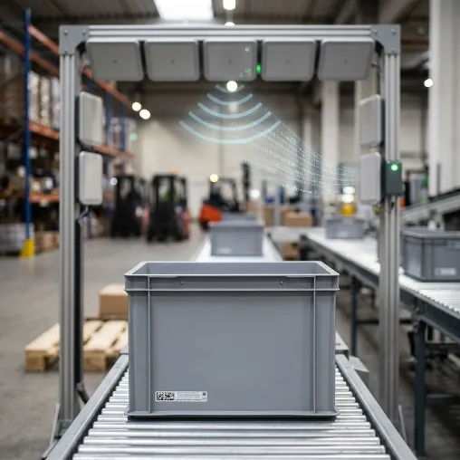Mehr Transparenz in der Industrie: Das PMG OnMould RFID-Label macht den Unterschied Bild: Mehr Transparenz in der Industrie: Das PMG OnMould RFID-Label macht den Unterschied