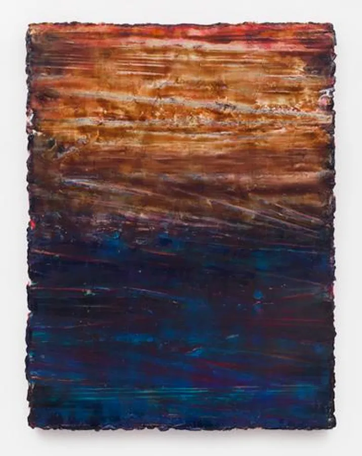 Tsui–Giri, Silikon und Pigmente auf Holz, 164 x 123 cm