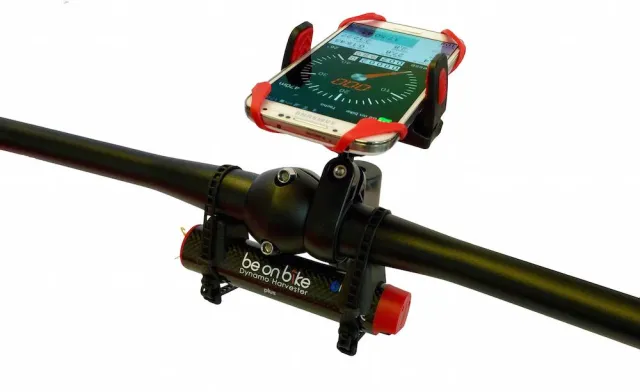 Bild: Das Handy mit Pedalkraft laden und die TachoApp genießen - nun noch effizienter mit dem Dynamo Harvester Plus