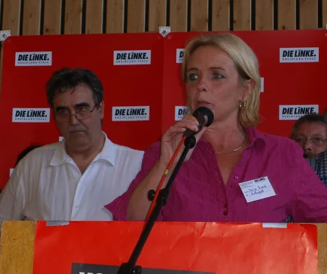 Bild: Tanja Krauth und Robert Drumm sind LINKE Doppelspitze für Landtagswahlkampf in Rhld.-Pfalz