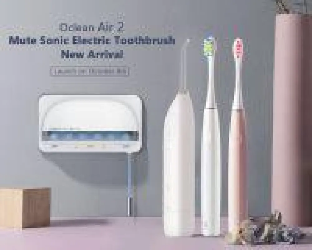 leise elektronische Schallzahnbürste, Munddusche, UVC-Zahnbürstenreiniger