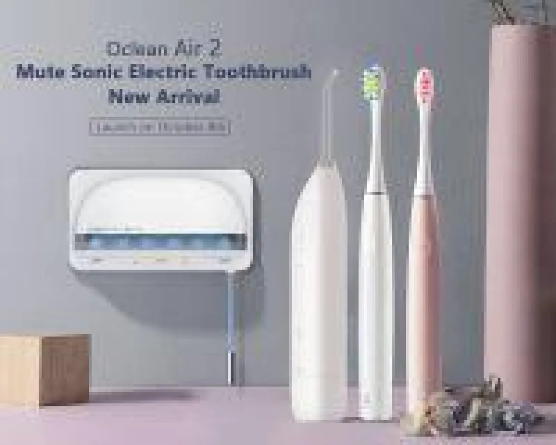 leise elektronische Schallzahnbürste, Munddusche, UVC-Zahnbürstenreiniger