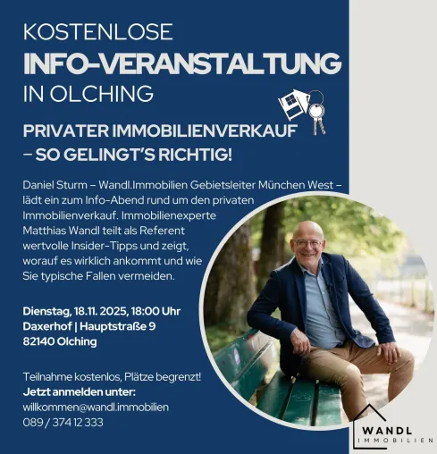 Bild: Wandl.Immobilien - Erfolgreiche Immobilien-Veranstaltung in Olching  - Neue Standorte in München