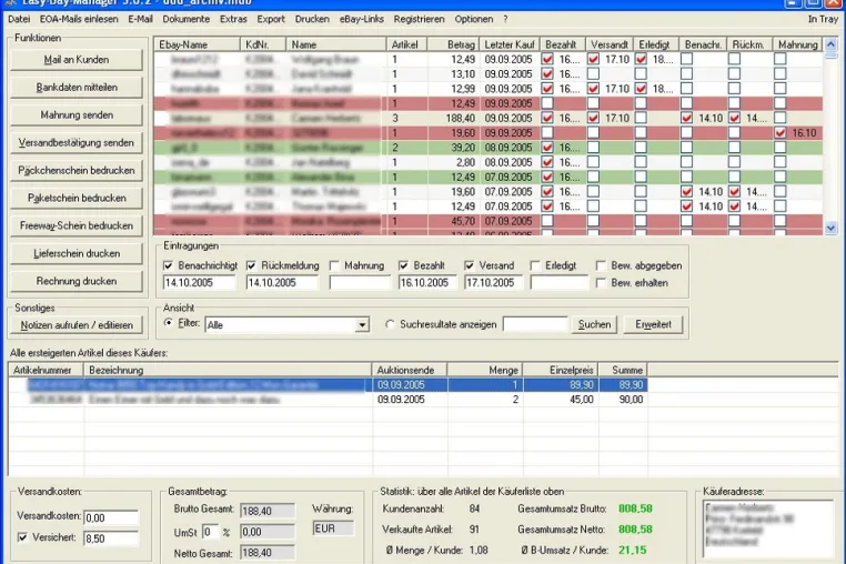 Bild: Easy-Bay-Manager 3.0: Effektiver bei eBay verkaufen