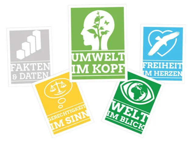 Bild: Themen der GRÜNEN Kandidaten und Kandidatinnen