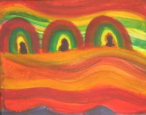 Bild: Menschen im Versteck - Ausstellung von Christine Rohrbach in Hannover