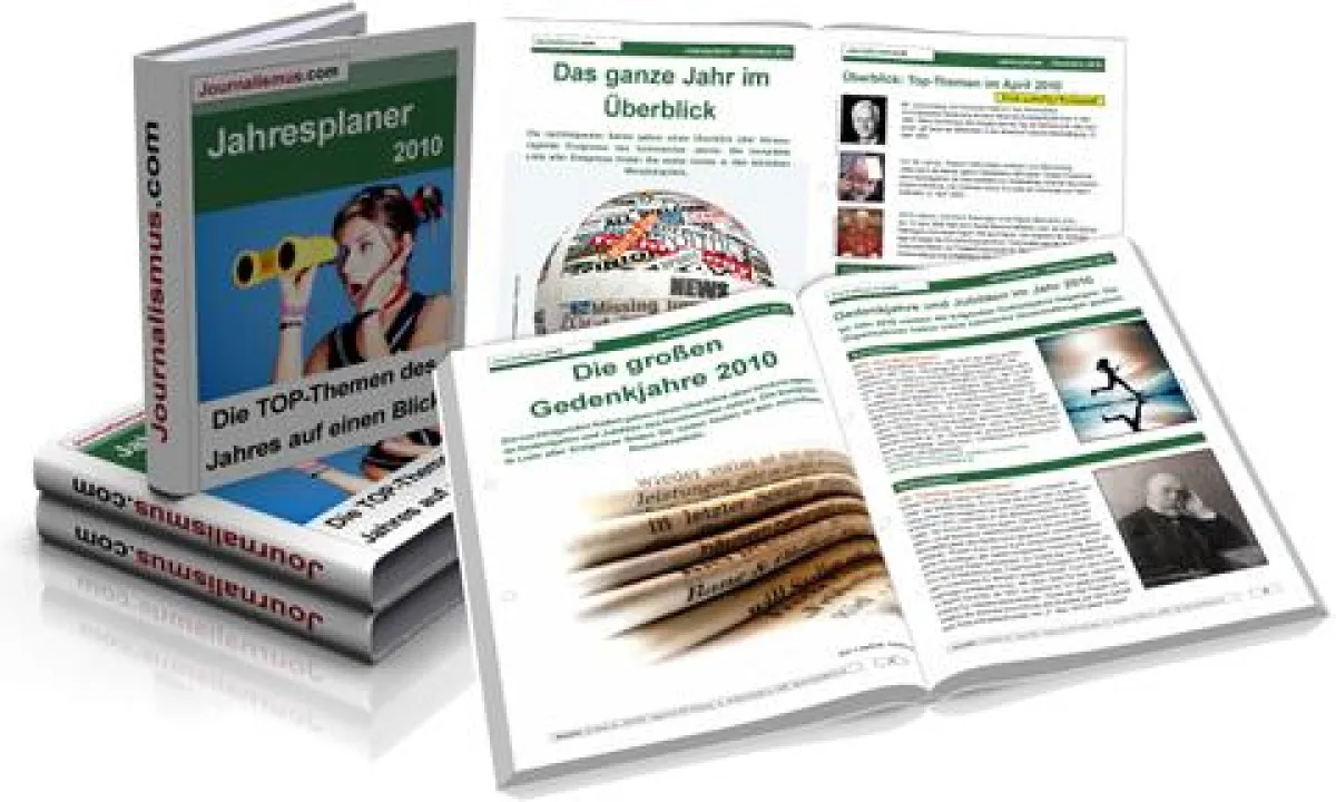 Terminvorschau 2010: Gedenktage, Jahrestage, Pressetermine - 1700 Ereignisse auf 224 Seiten