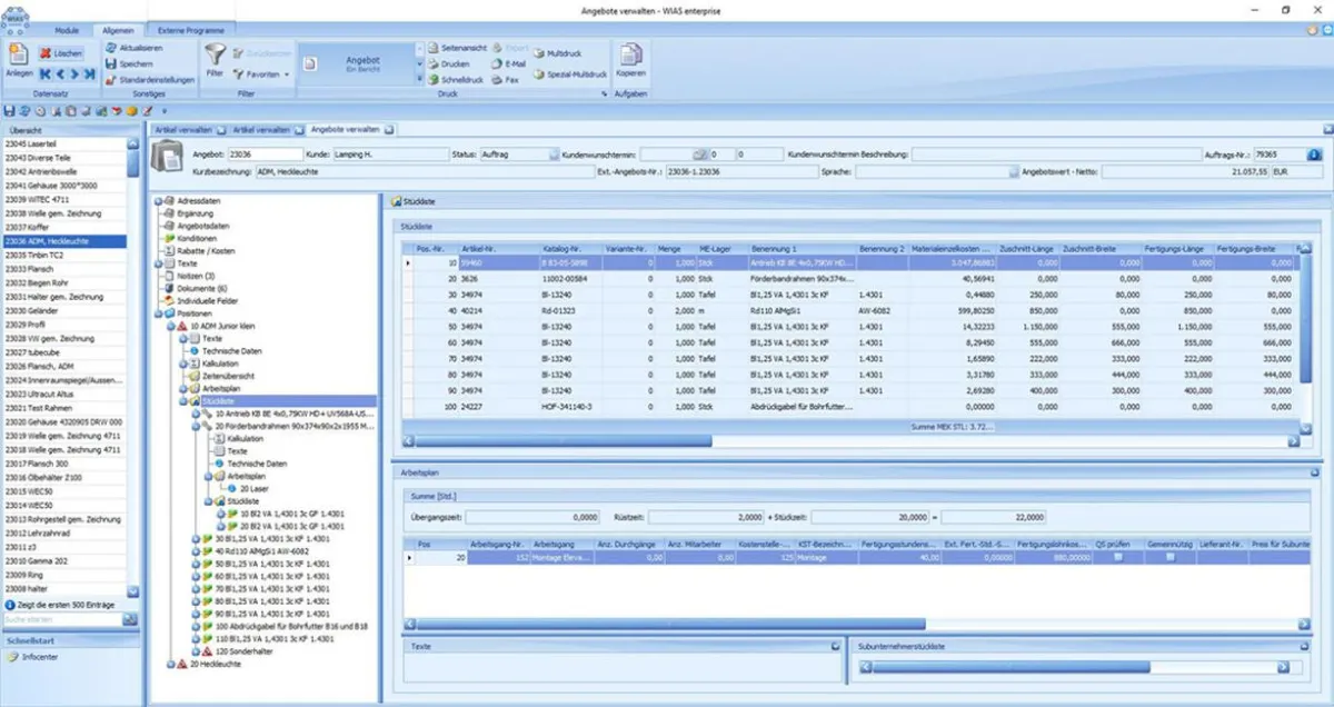 WEDDERHOFF stellt auf der Blechexpo sein bewährtes ERP-System WIAS vor. (Foto: WEDDERHOFF)