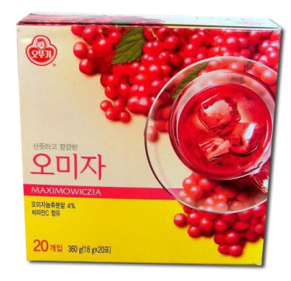 Schisandra-Tee aus Korea unterstützt die Leistungsfähigkeit.