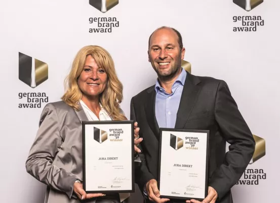 Bild: Zweifacher German Brand Award 2019 für JURA DIREKT