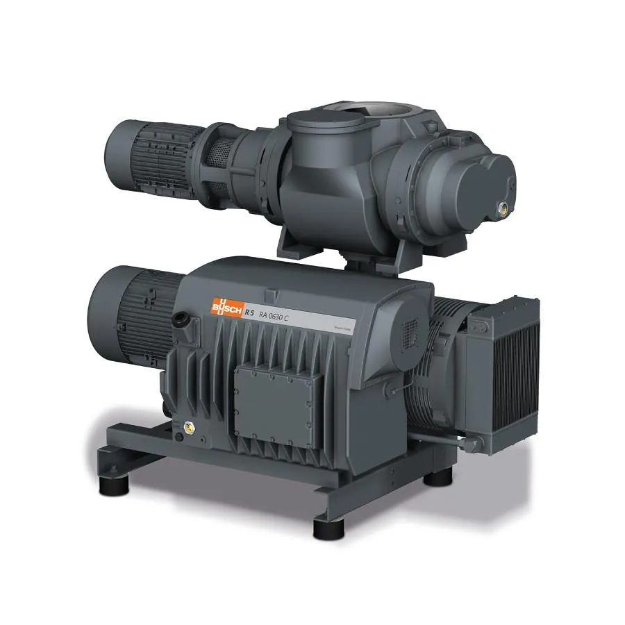 Vakuumsystem mit einer Kombination einer Drehschieber-Vakuumpumpe als Vorpumpe und einem Booster