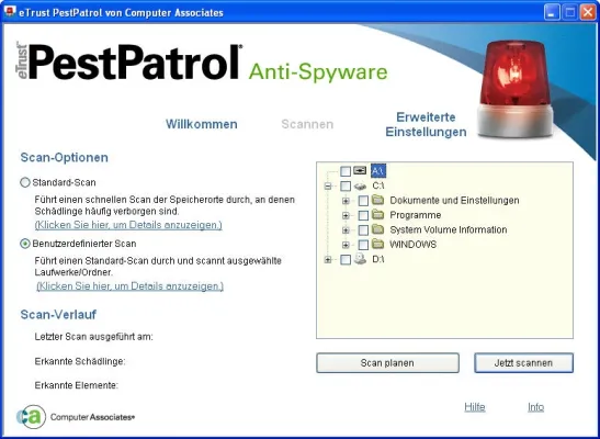 Bild: PestPatrol 2005: Spionage verhindern