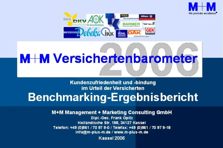 Bild: Der Krankenkassenmarkt im Fokus der Versicherten (M+M Versichertenbarometer 2006)