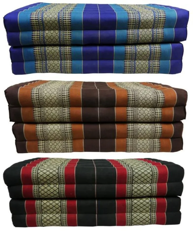 Bunte Klappmatratzen mit Kapokfüllung