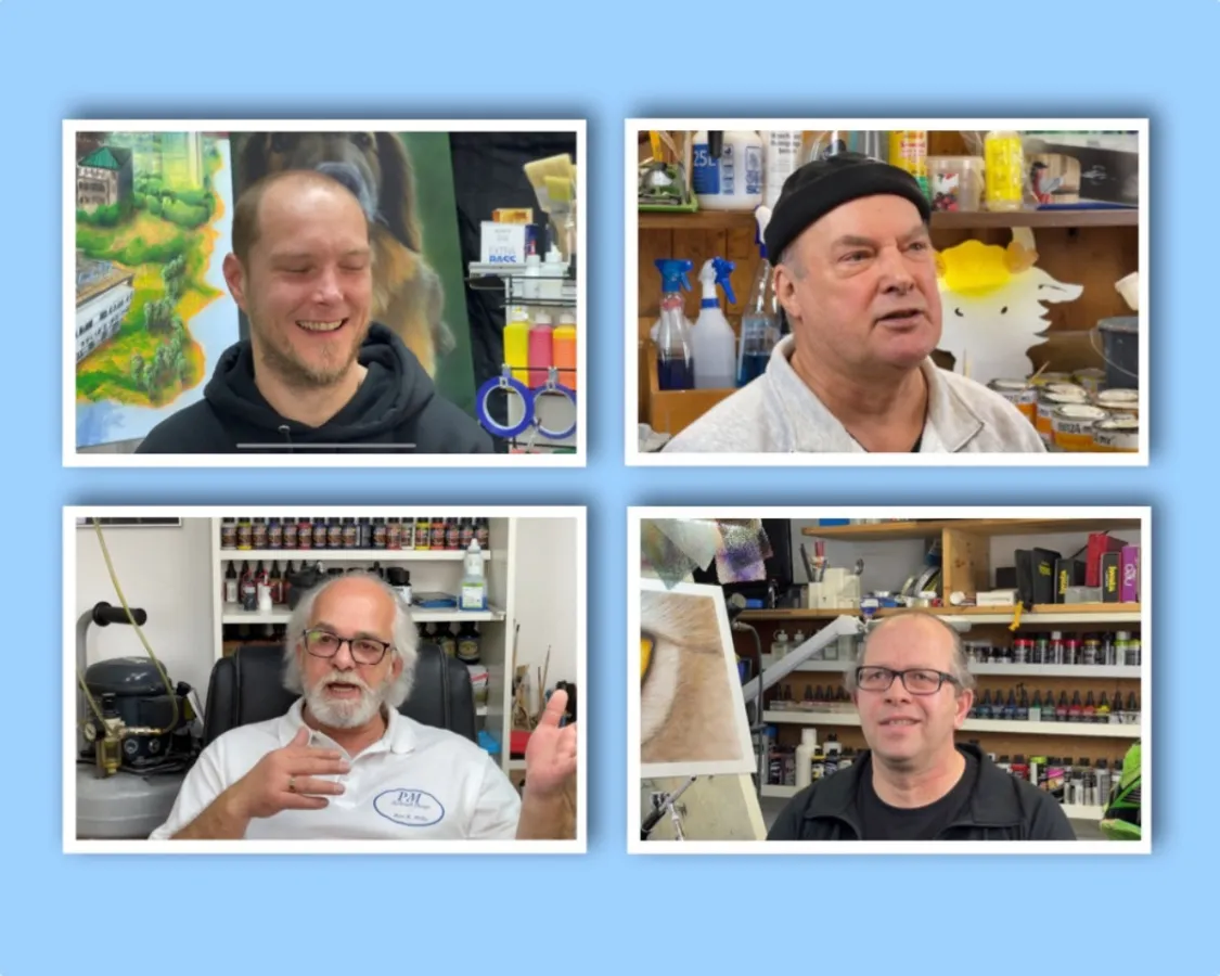Youtube-Kanal des Airbrush-Fachverband e.V. schaut Künstler/innen über die Schulter