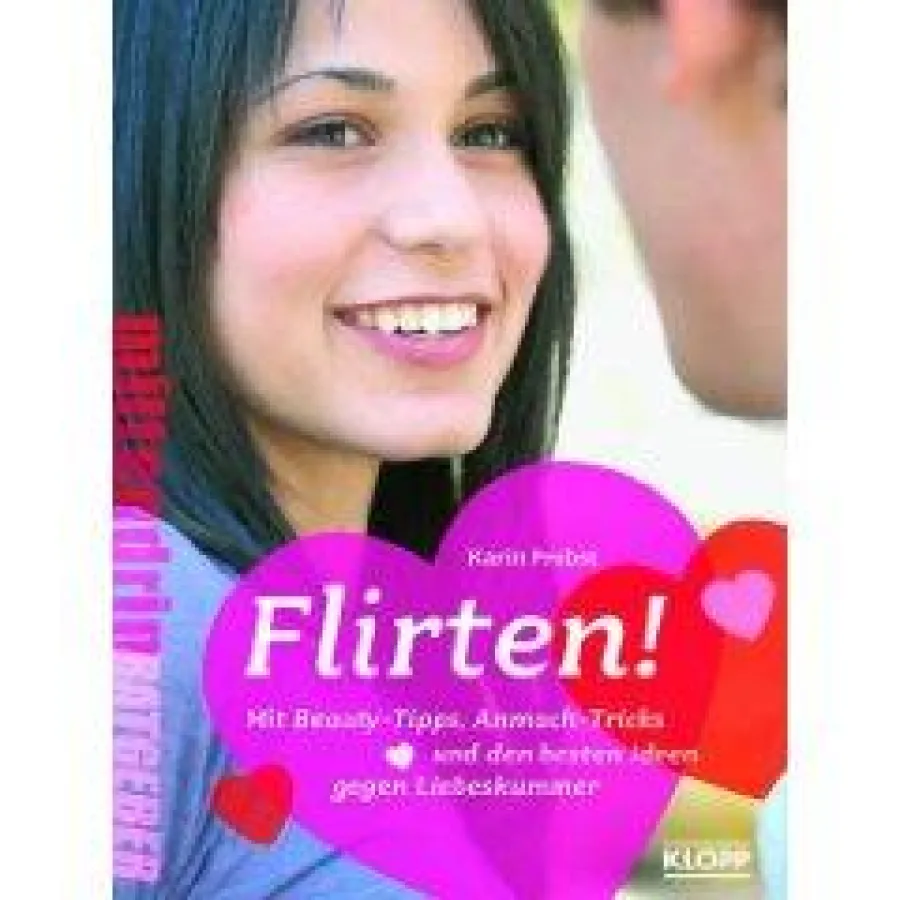 Der Sommer kann kommen. Dieses Buch bringt die besten Flirttipps, mit denen ein Mädchen jeden Jungen erfolgreich um den Finger wickeln kann.