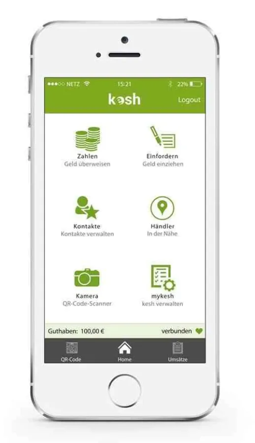 Bezahlen mit der kesh-App: im Webshop, an der Ladenkasse, von Handy zu Handy