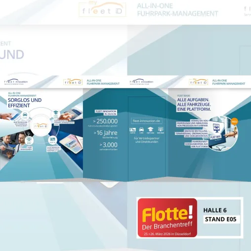 Bild: fleet innovation präsentiert fleet basic auf der Flotte! 2026 in Düsseldorf