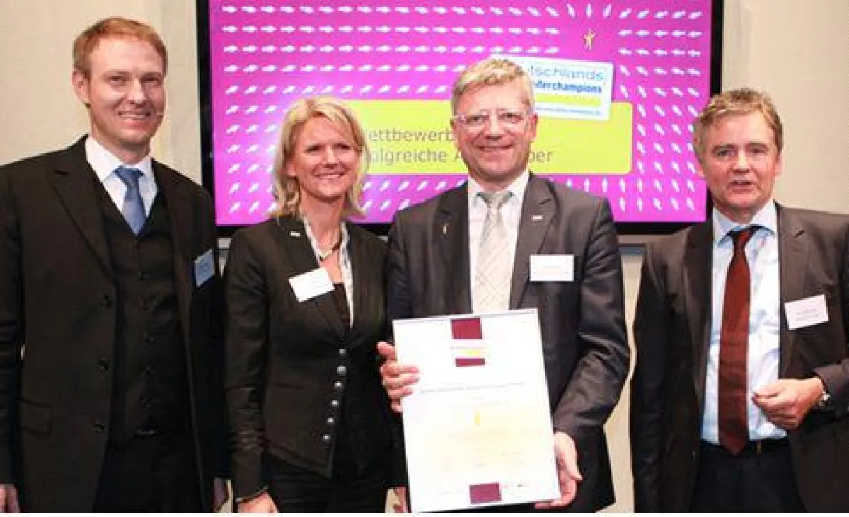 v.l.: Roman Becker forum! Marktforschung, Barbara Röhr und Bernd Rath BERA GmbH, Dr. Felix Kratz