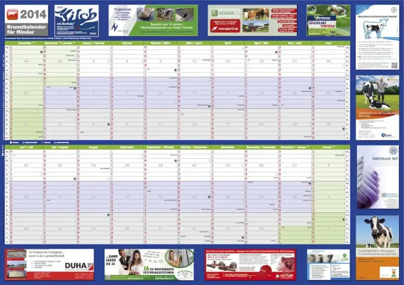 Bild: Wichtige Hilfsmittel für Landwirte: KAM Agrar Media GmbH verlegt erneut Brunstkalender