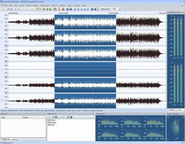 Bild: Audioeditor für wohligen Sound im Raum