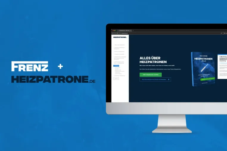 Frenz GmbH und Heizpatrone.de gehen Kooperation für den Vertrieb von Heizpatronen ein Bild: Frenz GmbH und Heizpatrone.de gehen Kooperation für den Vertrieb von Heizpatronen ein