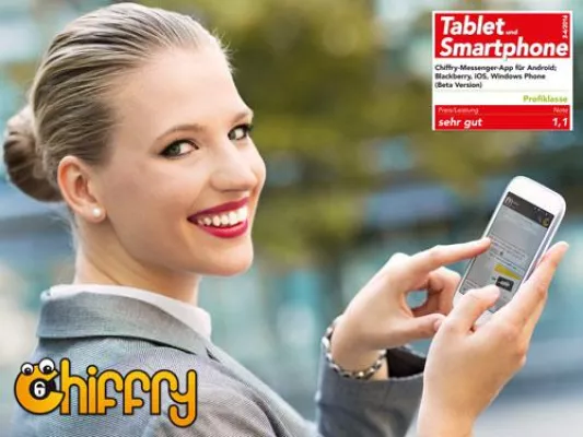 Bild: Chiffry: Note sehr gut für WhatsApp Alternative aus Deutschland