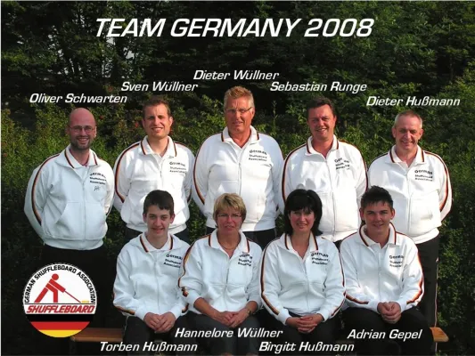 Bild: Shuffleboard Team Germany 2008