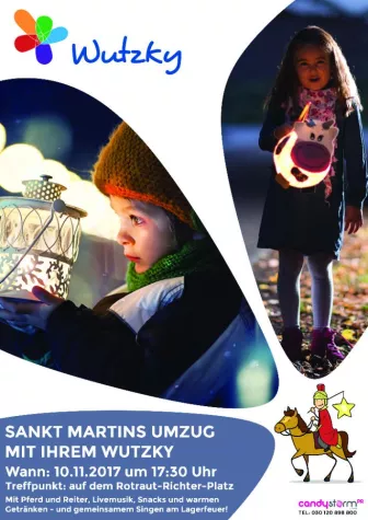 Bild: Kiez-Center Wutzky veranstaltet seinen ersten Laternenumzug in der Gropiusstadt.