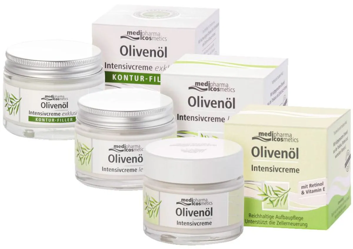 Olivenöl Intensivcreme zieht rasch in die Haut ein