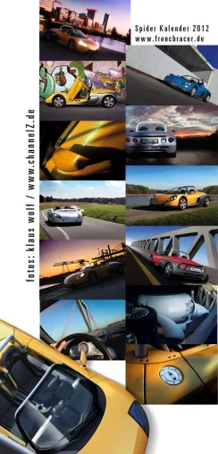 Renault Sport Spider Kalender 2012: Die Legende beginnt jetzt Bild: Renault Sport Spider Kalender 2012: Die Legende beginnt jetzt