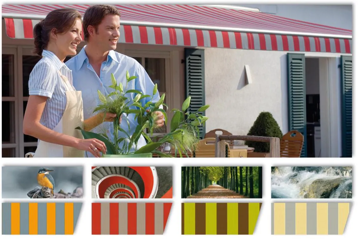 Die signature-Kollektion von markilux orinetiert sich an den Farbwelten der Natur und der Architektur.