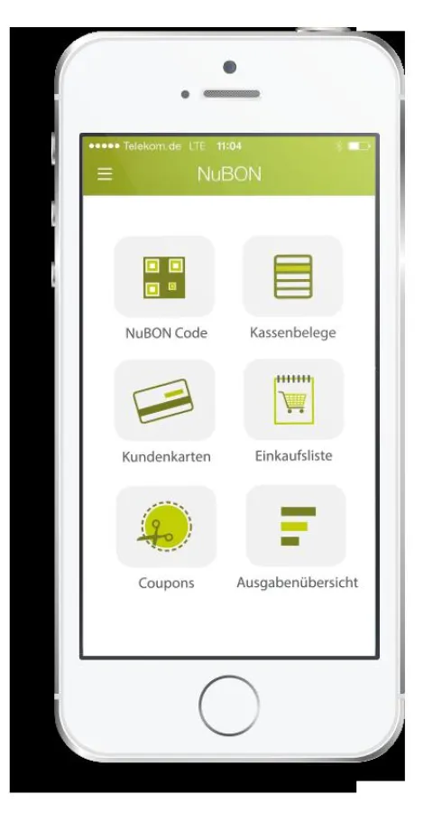 Startbildschirm der NuBON App, Copyright: NuBON