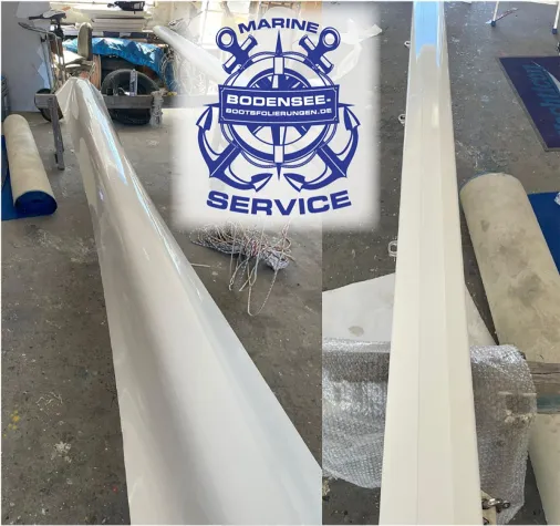 Bild: Segelmastfolierung