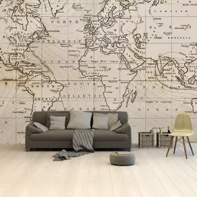 Bild: Produktankündigung: Weltkarten.de glänzt mit Weltkarte Tapete!