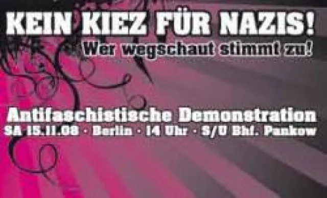 Bild: „Kein Kiez für Nazis“ - 1 000 Menschen bei Antifa-Demonstration am Samstag in Berlin-Pankow